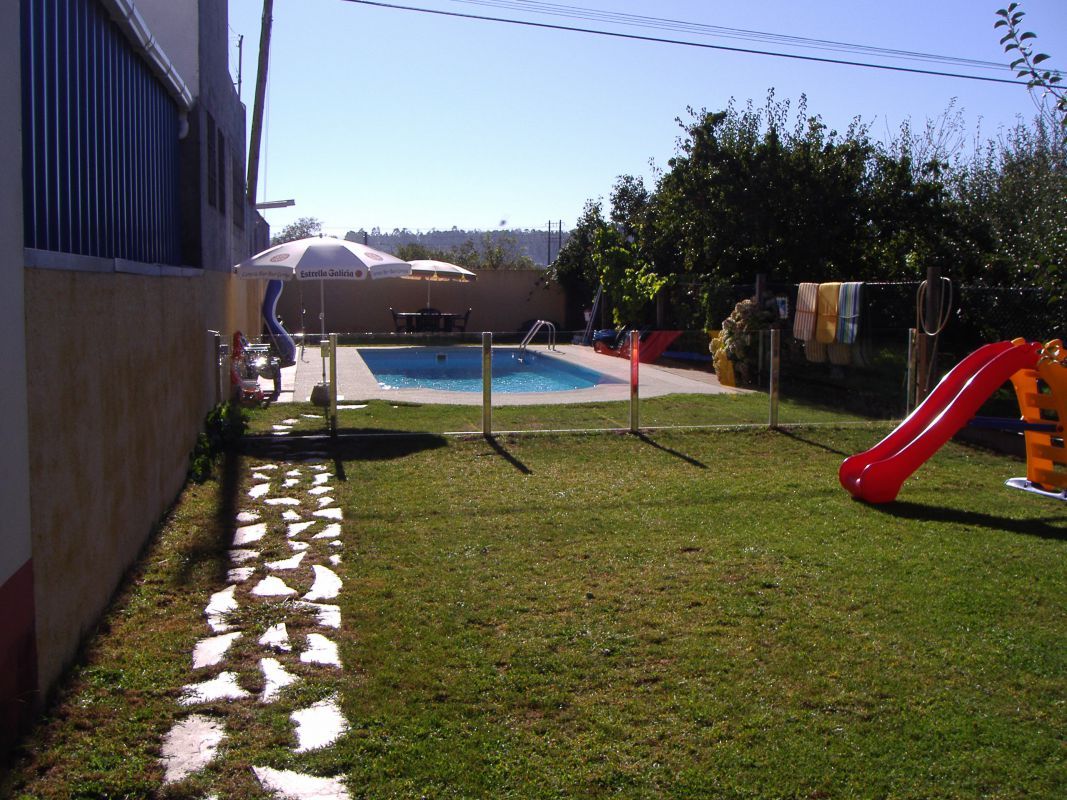 Barandilla de vidrio para jardín