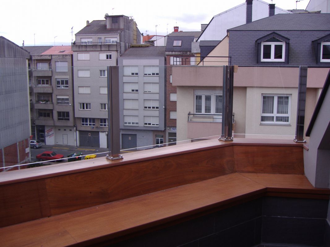 Interior de terraza acristalada