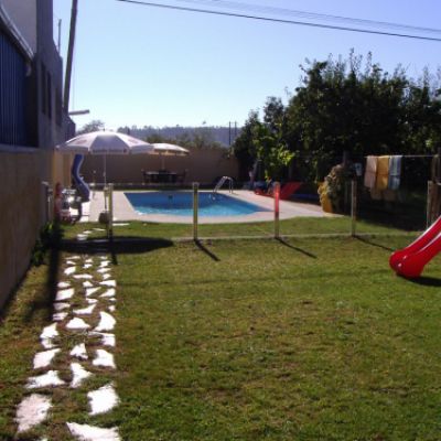 Barandilla de vidrio para jardín