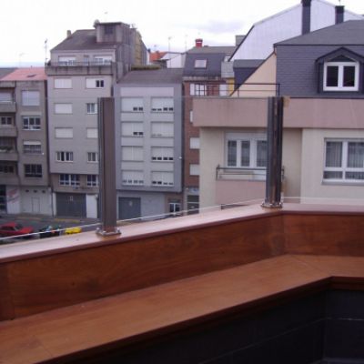 Interior de terraza acristalada