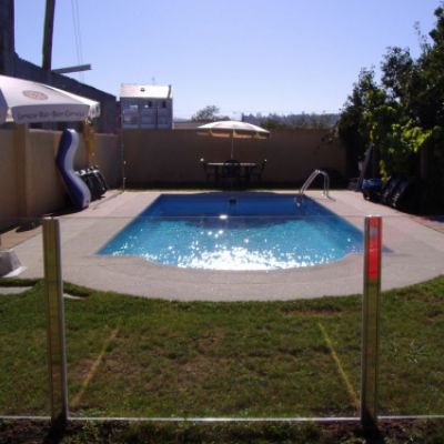 Cerramiento de vidrio para piscina
