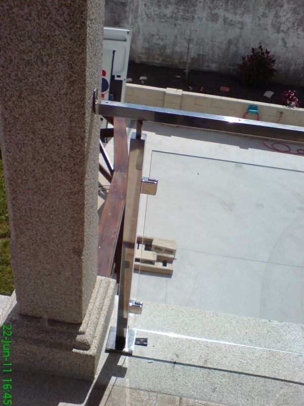 Detalle de terraza acristalada